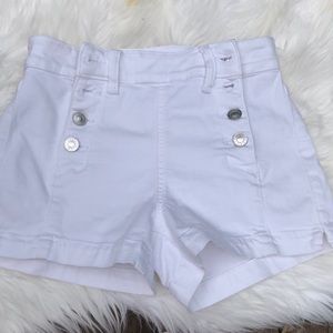 High Waisted Four Button Shorts